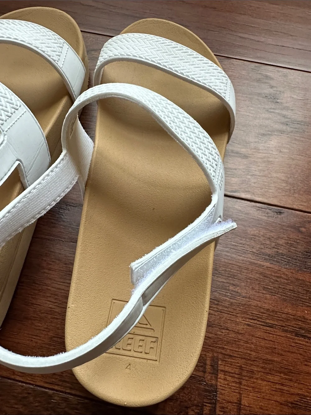 Reef Water Vista White Girls Slingback Sandals